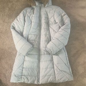 Light blue winter coat